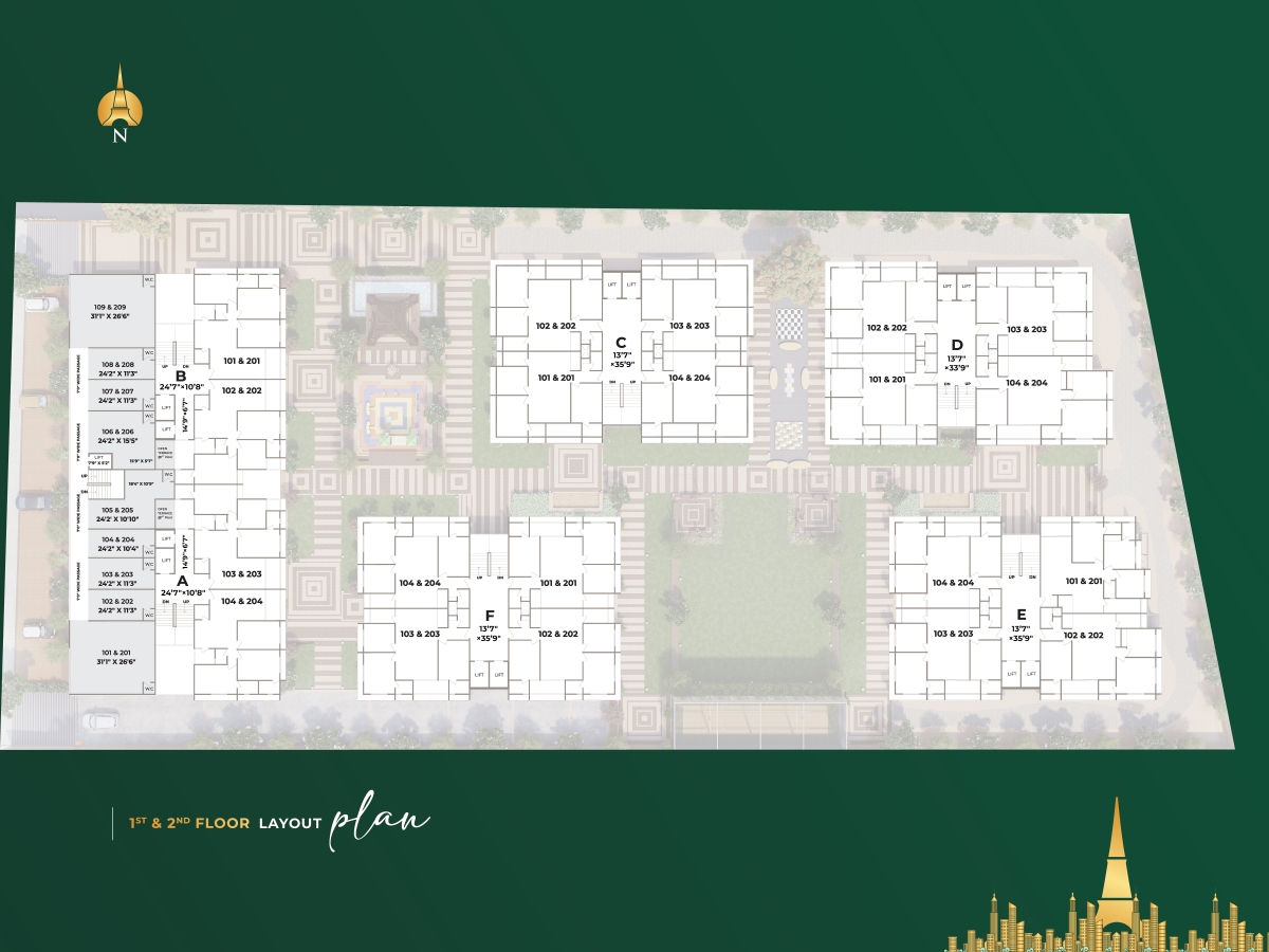 1st and 2nd Floor Plan